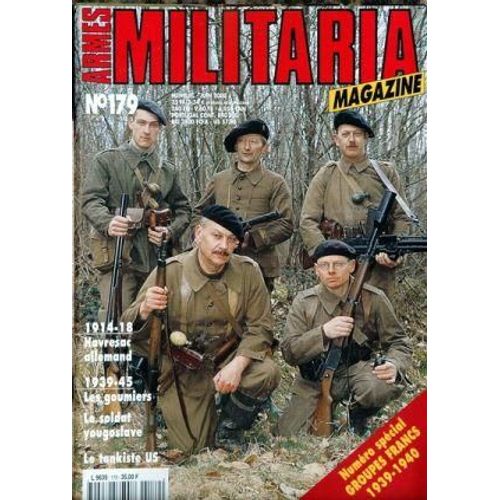 Armes Militaria Magazine N° 179 Du 01/06/2000 - 1914-18 - Havresac Allemand - 1939-45 - Les Goumiers - Le Soldat Yougoslave - Le Tankiste Us.