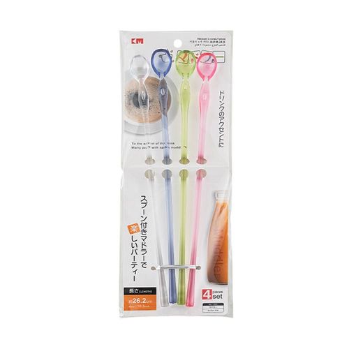 Cuillère À Mélanger À Long Manche Pour Glace, Dessert, Thé, Cuisine, Fruits, Bar, Shaker, Outil De Bar, 1/4 Pièces