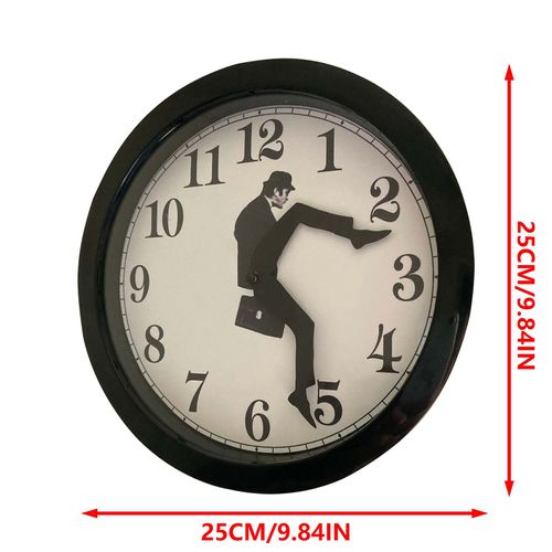 Ministry of Silly Walk-Horloge Murale Inspirée de la Comédie Britannique, Décoration de Maison Comédienne, Nouveauté, Drôle, Silays euse