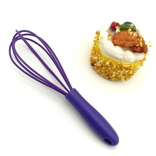 Mini Batteur À ?Ufs Manuel Multifonctionnel En Plastique, Outil De Cuisson En Forme De Fouet, Agitateur En Silicone Écologique, Pour Centre Commercial, 1 Pièce