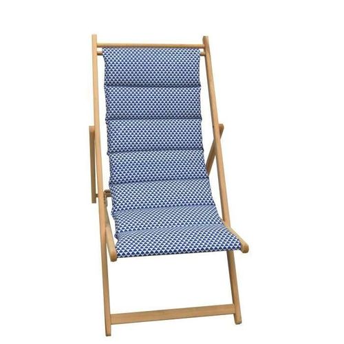 Jardin Prive Chilienne Matelassée Fjord - Toile Amovible - Bleu Indigo