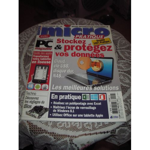 Micro Pratique N° 222h." Stockez & Protégez Vos Données ":Cloud, Clé Usb, Disque Dur, Nas...
