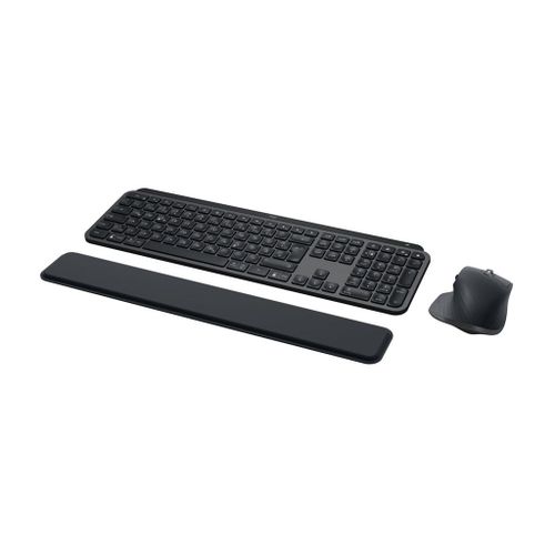 Logitech MX Keys Combo for Business - Ensemble clavier et souris - rétroéclairé - sans fil - Bluetooth LE - QWERTY - Espagnol - Europe - graphite