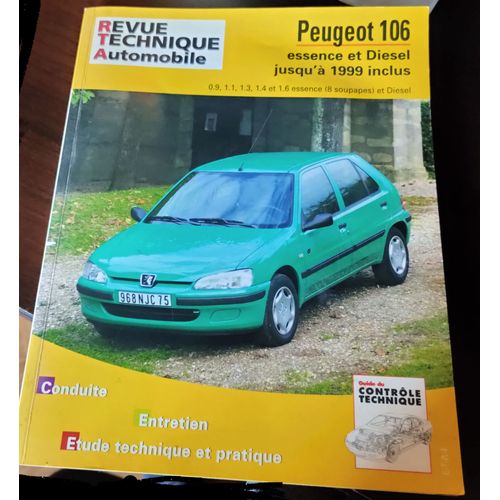 Revue Technique Automobile Peugeot 106 Essence Et Diesel Jusqu'à 1999 Inclus