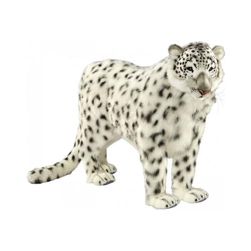 Hansa Peluche Geante Leopard Des Neiges 95 Cm H Et 122 Cm L