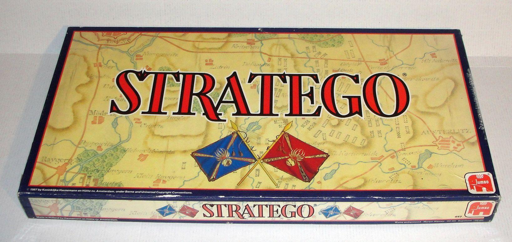 Stratego Jumbo 1987 version.Board game, jeux de société. MB 