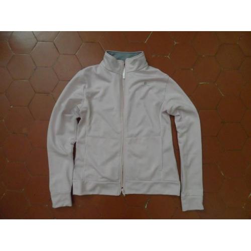 Veste De Survêtement Polyester Rose Pâle Domyos