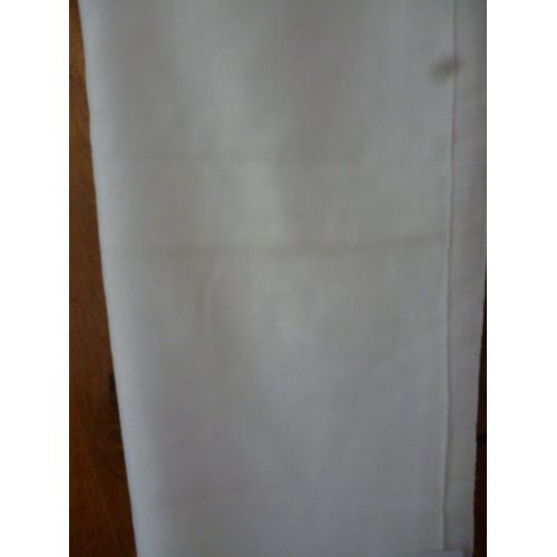 Voilage Blanc En Coton Épaisun Plomb Dans Le Bas.1,30 X 0,90