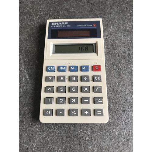 Ancienne calculatrice Sharp ELSIMATE EL-240