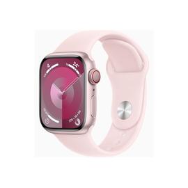 Apple Watch Series 9 GPS + Cellular Aluminium Rose Bracelet Sport Band S/M 41 mm