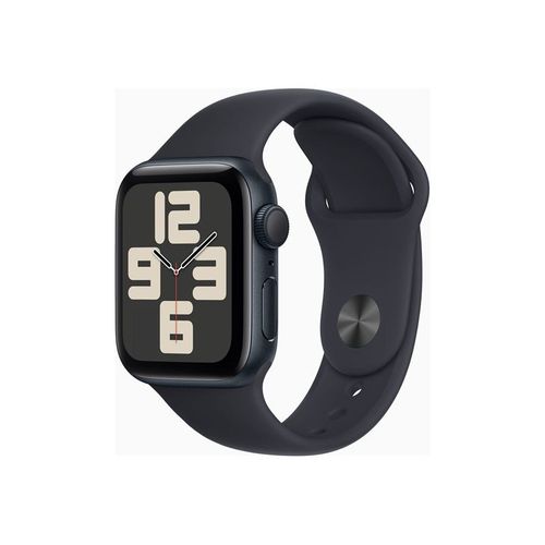 Apple Watch Se (Gps) - 2e Génération - 40 Mm - Aluminium Minuit - Montre Connectée Avec Bracelet Sport - Fluoroélastomère - Minuit - Taille Du Bracelet : S/M - 32 Go - Wi-Fi, Bluetooth - 26.4 G