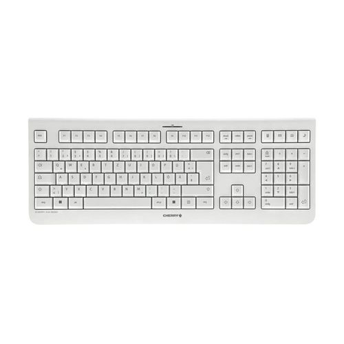 CHERRY KW 3000 - Clavier - silencieux, de grande taille - sans fil - 2.4 GHz - QWERTZ - Allemand - blanc