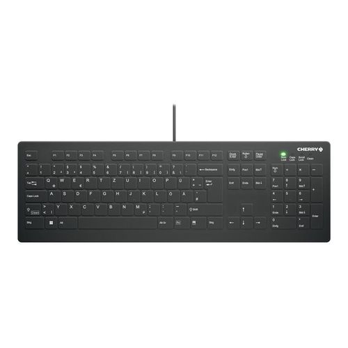 Active Key AK-C8112 - Clavier - médical - 100% - full size - lavable - USB - QWERTZ - Allemand - commutateur : CHERRY MX - noir