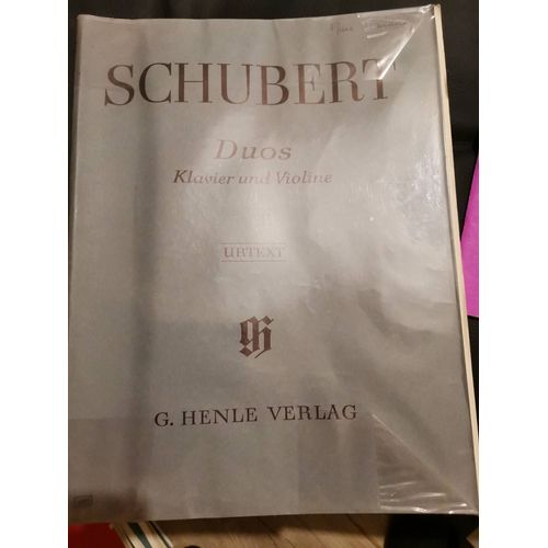 Schubert Duos Violon Piano Henle Verlag Urtext