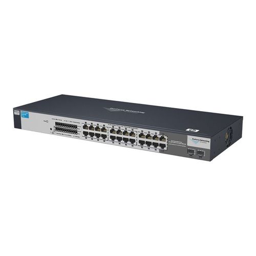 HPE V1400-24G Switch - Commutateur - 24 x 10/100/1000 + 2 x SFP partagé - de bureau