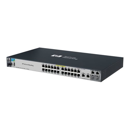 HPE 2520-24-PoE Switch - Commutateur - Géré - 24 x 10/100 + 2 x SFP Gigabit combiné + 2 x 10/100/1000 - Montable sur rack - PoE