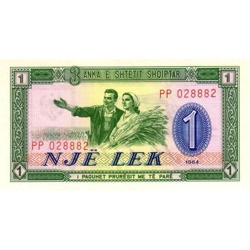 Albanie 1964 Billet Neuf Unc De 1 Lek Pick 33