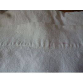 Drap En Coton Blanc Pour Lit D'une Personne114 X 255.