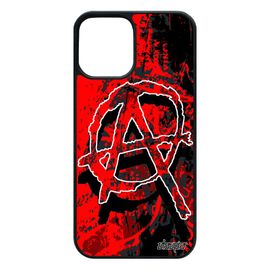 Coque Silicone Iphone 12 / 12 Pro Anarchie Anarchiste Street Art Rouge Tattoo Signe Gothique Metal Punk Anarchy Artiste Unique
