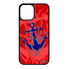 Coque Silicone Ancre Pour Iphone 12 Mini Old School Telephone Femme Feu Marine Vegetale Artistique Etui Personnalisé Mer Rouge