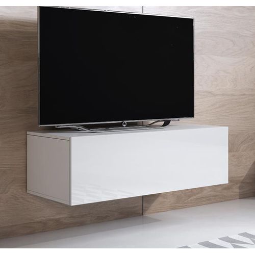 Meuble Tv Modèle Luke H1 (100x30cm) Couleur Blanc