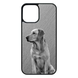 Coque Iphone 12 / 12 Pro Silicone Chien Labrador Chiot Golden Retriever Animal Texture Animaux Mobile Design Gris Case 256 Go