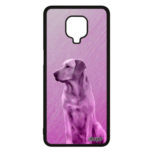 Coque Chien Pour Xiaomi Redmi Note 9 Pro Silicone Etui Portable Animal Telephone Animaux Rose Labrador Texture Chiot Design De
