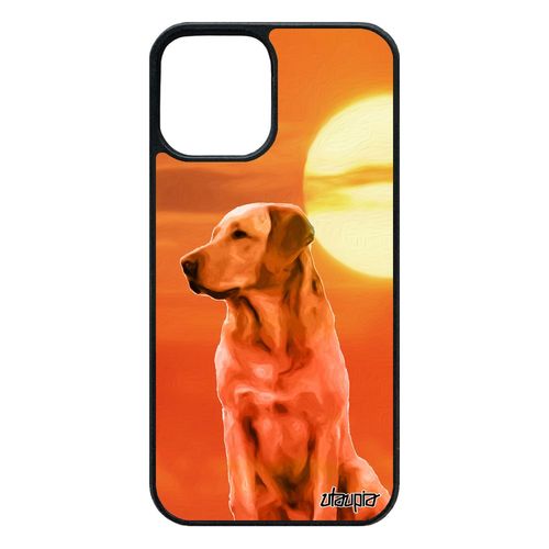 Coque Silicone Chien 12 Pro/Iphone 12 Labrador Mobile Etui Animal 64 Go Ciel Orange Original Animaux Chiot Antichoc Design De