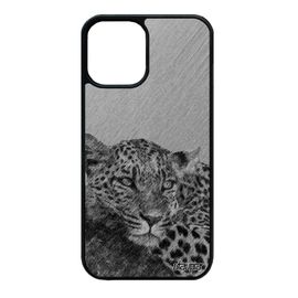 Coque Iphone 12 Mini Silicone Leopard Guepard Jaguar Design Gris Effet Fauve Predateur Felin Animaux Housse Afrique Tpu Animal