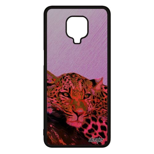 Coque En Silicone Xiaomi Redmi Note 9 Pro Leopard Guepard Jaguar Design Fauve Rose Predateur Antichoc Afrique Felin Originale Animal