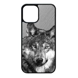 Coque En Silicone Iphone 12 Mini Loup De Protection Design Gris Dessin Louve Effet Animaux Predateur Alpha Telephone Lupus 4g