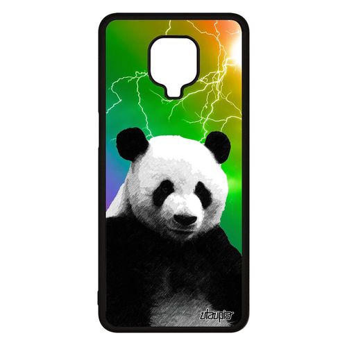 Coque Silicone Pour Xiaomi Redmi Note 9 Pro Panda Eclair Ecolo Ecologie Motif Animaux Etui Telephone Case Vert Multicolore Chine De