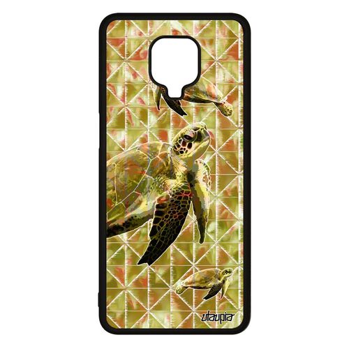 Coque Pour Xiaomi Redmi Note 9 Pro Silicone Tortue Sam. Animal Graphique Vert Ocean Reptile Mobile Animaux Etui Unique Antichoc