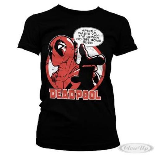 T-Shirt Girlie Marvel Deadpool -Sushi