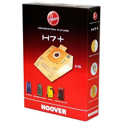 5 sacs H7 pour ALPINA ARIA SENSOTRONIC VOGUE ELITE Aspirateur (09026177 ZELMER NOGAMATIC HUGIN BOREAL HOOVER MOULINEX)