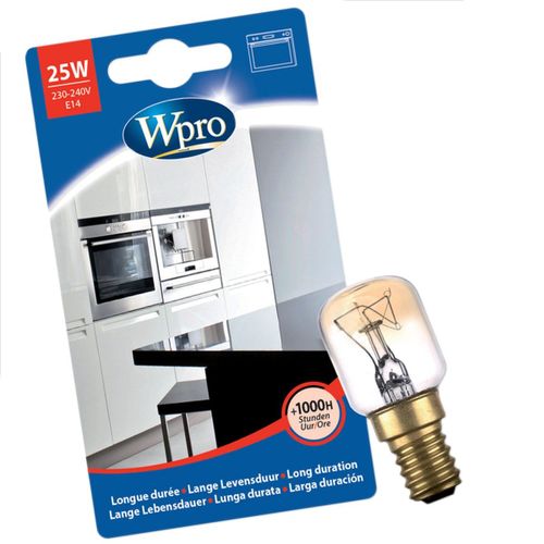 Ampoule T25 / E14 / 25W d'origine Four cuisinière (484000008842 FAR LISTO SHARP OXFORD VESTEL SMEG SAUTER CONTINENTAL EDISON TELEFUNKEN SURFLINE ESSENTIEL B SELECLINE TECHNICAL FRIONOR PROLINE WESTLIN
