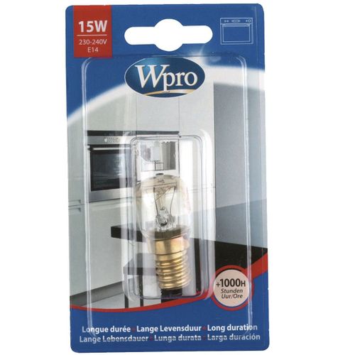 Ampoule poirette 300°C / E14 / T22 / 15W / 220V (60325-46839) Four cuisinière (484000008843 WPRO WHIRLPOOL BAUKNECHT LADEN ARISTON HOTPOINT INDESIT IGNIS PRIVILEG RADIOLA)