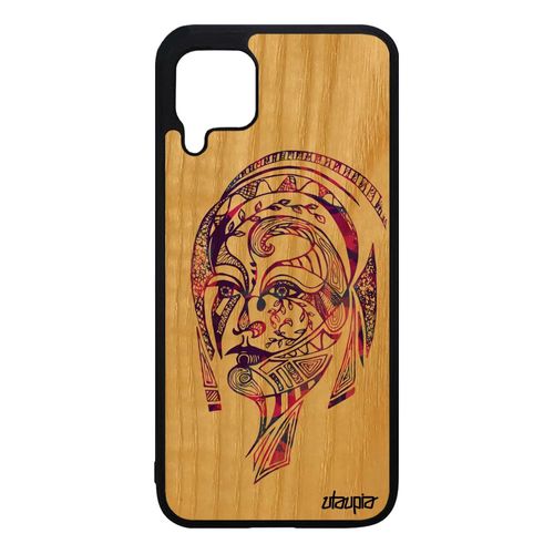 Coque Femme Huawei P40 Lite Bois Silicone Pastel Portable Animaux Ethnique Personnalisé Frêne Azteque Couleur Violet Antichoc Dessin