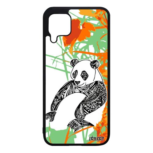 Coque Pour Huawei P40 Lite Silicone Panda Tribal Nova 7i Dessin Portable Azteque Fleur Animaux Fille Orange Asie Feuilles Smartphone