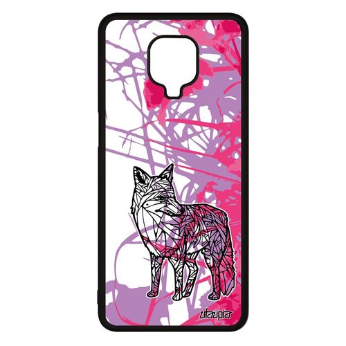 Coque Xiaomi Redmi Note 9s Silicone Renard Nature Azteque Antichoc Rigide Ethnique Housse Motif Garcon Tribal Coloré Metal Futé Rose