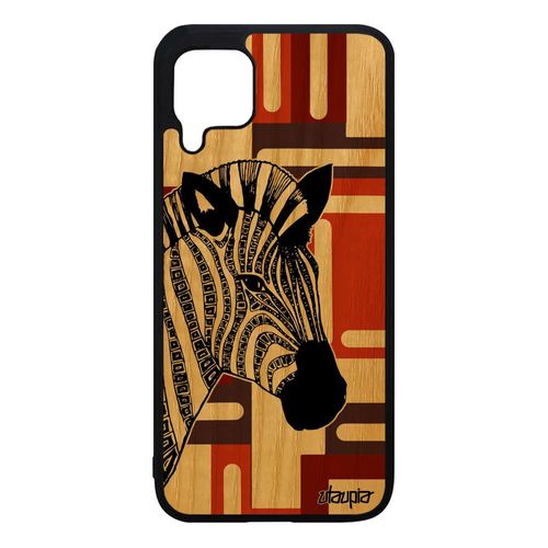 Coque En Bois Huawei P40 Lite Silicone Zebre Marron Animaux Original Nova 7i Mobile Cube Tpu Cheval Telephone Femme Ethnique Case De
