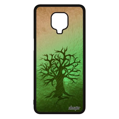 Coque Xiaomi Redmi Note 9 Pro En Silicone Peinture Arbre Nature Ecologie Metal Naturel Housse Ecolo Foret Vert Tpu 4g Made In France