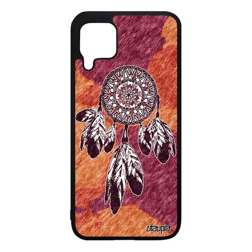 Coque De Protection Huawei P40 Lite En Silicone Attrape Reve Dessin Etoile Hippie Marron Zen Dreamcatcher Artiste Smartphone Mandala