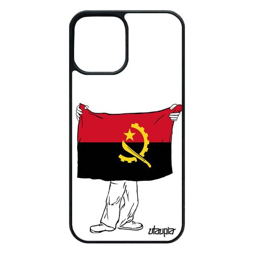 Coque 12 Pro/Iphone 12 Silicone Drapeau Angola Angolais Telephone Foot 64 Go Jo Football Can Pas Cher Jeux Olympiques Housse