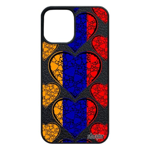 Coque Pour Iphone 12 / 12 Pro Silicone Drapeau Armenie Armenien Euro Foot Design Football 64 Go Coeur Coupe Du Monde Mobile De