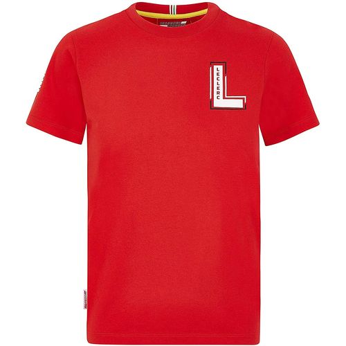 Tshirt Enfant Ferrari Scuderia Team Motorsport F1 Officiel Formule 1 Replica Chales Leclerc