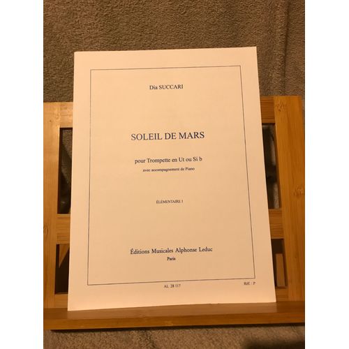 Dia Succari Soleil De Mars Pour Trompette Et Piano Partition Editions Leduc