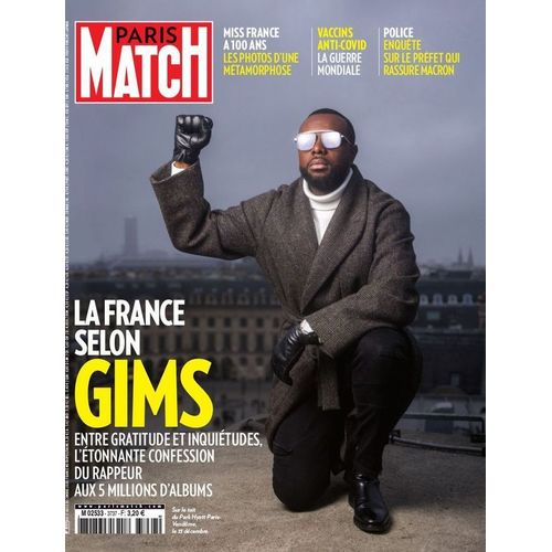 Paris Match N° 3737 Du 17 Au 23 Décembre 2020 , La France Selon Gims
