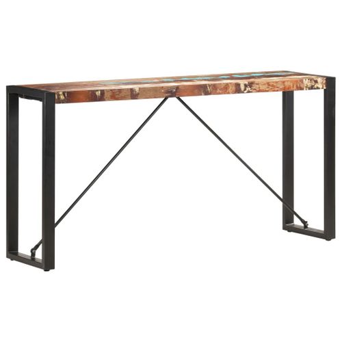 Vidaxl Table Console 150x35x76 Cm Bois De Récupération Massif