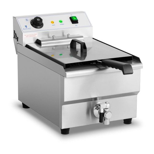 Friteuse Électrique Professionnelle Restaurant 16 Litres 6 000 Watts Robinet De Vidange Zone Froide Helloshop26 14_0001783
